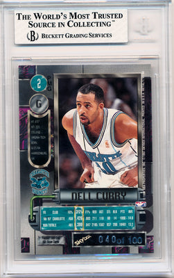 Skybox 1997-1998 Metal Universe Championship Precious Metal Gems Red #2 Dell Curry 40/100 / BGS Grade 8