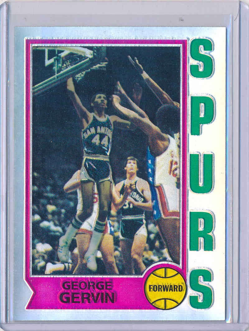 Topps 1996-1997 Finest Reprint Refractor #196 George Gervin
