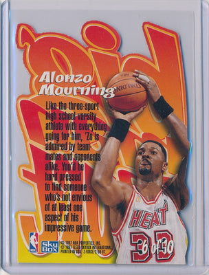 SkyBox 1996-1997 Z-Force Big Men On Court #6/10 Alonzo Mourning