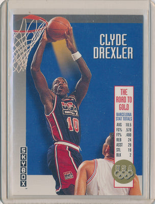 SkyBox 1992-1993 USA The Road To Gold #USA1 Clyde Drexler