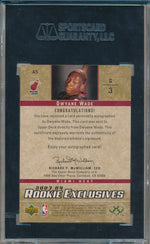 Upper Deck 2003-2004 Rookie Exclusives Star Rookie #A5 Dwyane Wade  / PSA Grade 10 / Auto Grade 9