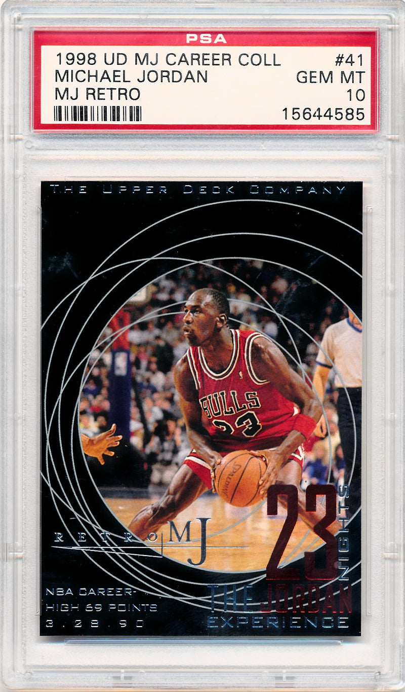 Upper Deck 1998 MJ Career Coll MJ Retro #41 Michael Jordan / PSA