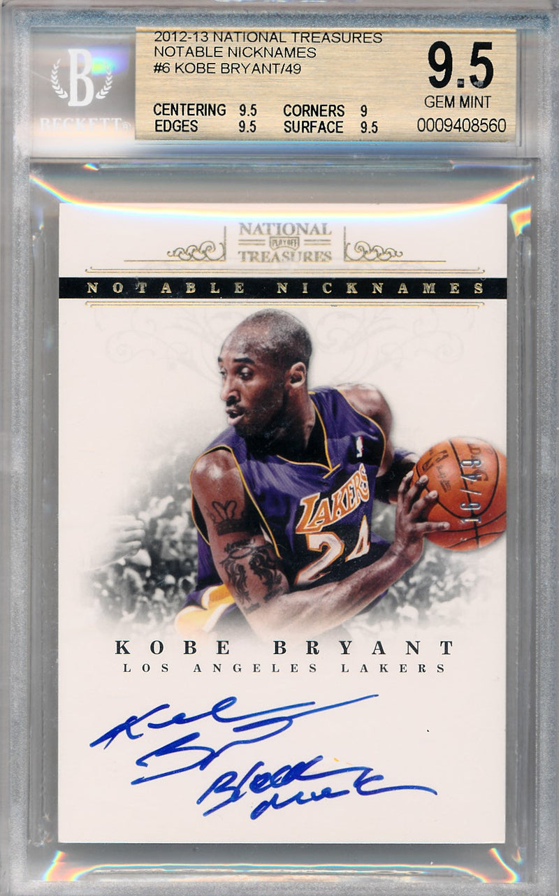 2012 Panini selling Kobe Anthology #55 Kobe Bryant CGG 10 Gem Mint