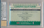 Fleer 2001-2002  Basketball Certified Cuts #CCLB Larry Bird  / BGS Grade 9 / Auto Grade 10