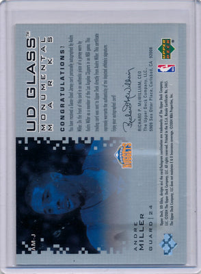 Upper Deck 2003-04 UD Glass Monumental Marks #AM-J Andre Miller