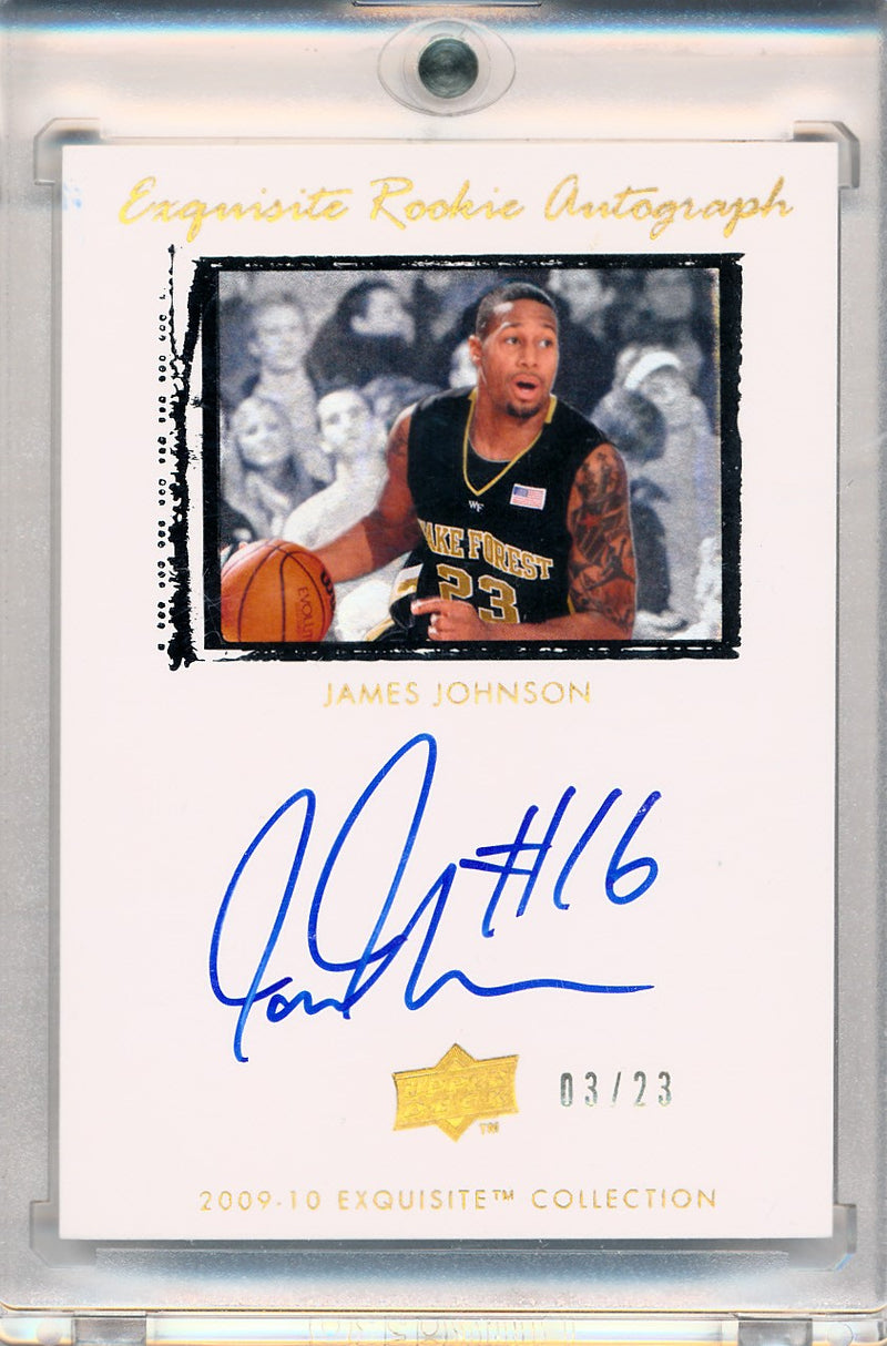 Upper Deck 2009-2010 Exquisite Collection Rookie Parallel #48 James Johnson 3/23