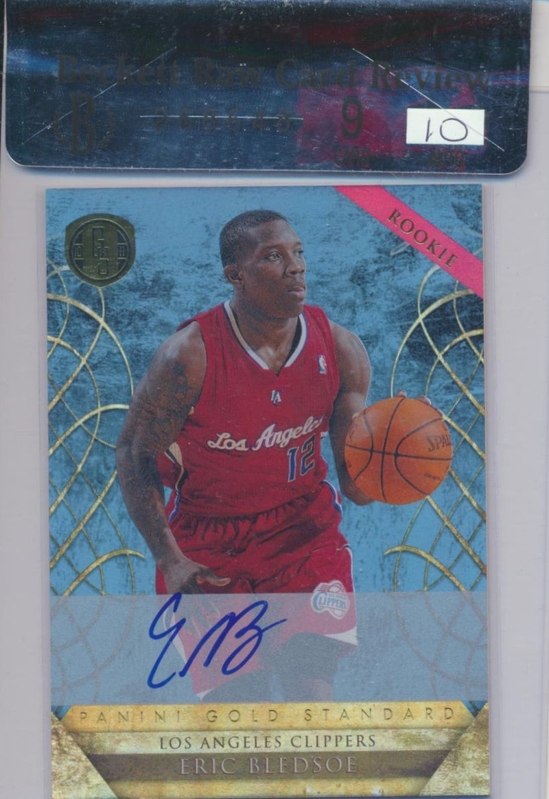 Panini 2010-2011 Gold Standard Platinum Gold RC Auto #230 Eric Bledsoe 1/25 / BGS Grade 9 / Auto Grade 10