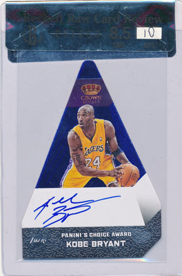 Panini 2012-2013 Crown Royale S Choice Award #58 Kobe Bryant 24/49 / Auto Grade 10