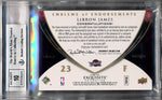 Upper Deck 2008-2009 Exquisite Collection Emblems Of Endorsement #EELJ Lebron James 1/10 / BGS Grade 9