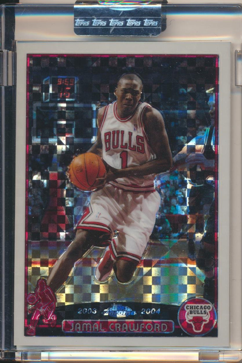 Topps  2003-2004 Chrome  X-Fractor #50 Jamal Crawford 65/220