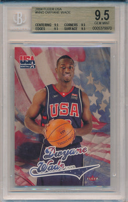 Fleer 2003-2004 USA Basketball #USAB Dwyane Wade  / BGS Grade 9.5