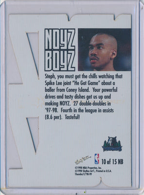 SkyBox 1998-1999 Thunder NOYZ BOYZ #10/15NB Stephon Marbury