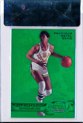 Upper Deck 2011-12 Fleer Retro Precious Metal Gems GREEN #PM-19 Bill Cartwright 8/10 / BGS Grade 9