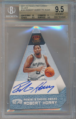 Panini 2011-2012 Prefered Choice Awards #183 Robert Horry 12/25 / BGS Grade 9.5 / Auto Grade 10