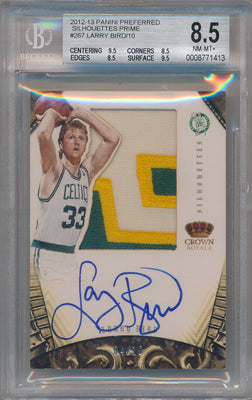 Panini 2012-2013 Prefered Silhouettes Prime #267 Larry Bird 4/10 / BGS Grade 8.5 / Auto Grade 10