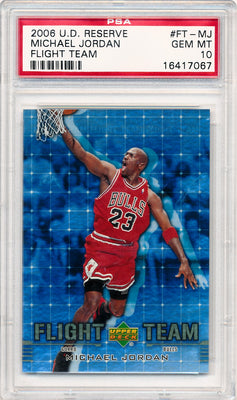 Upper Deck 2006-2007 UD Reserve Flight Team #FT-MJ Michael Jordan  / PSA Grade 10