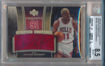 Upper Deck 2005-2006 Exquisite Collection Scripted Swatches #SS-DE Dennis Rodman 18/25 / BGS Grade 8.5 / Auto Grade 10