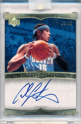 Upper Deck 2006-2007 Exquisite Collection Exquisite Enshrinements #EXCA Carmelo Anthony 13/25