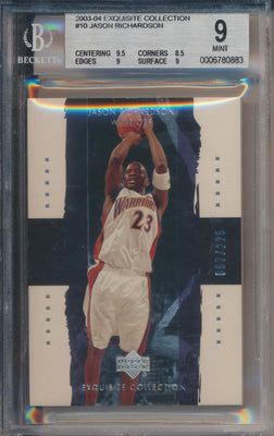 Upper Deck 2003-2004 Exquisite Collection Base #10 Jason Richardson 67/225 / BGS Grade 9