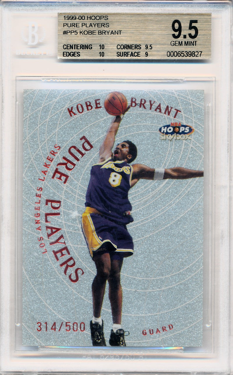 Hoops 1999-2000 Pure Players  #PP5 Kobe Bryant 314/500 / BGS Grade 9.5