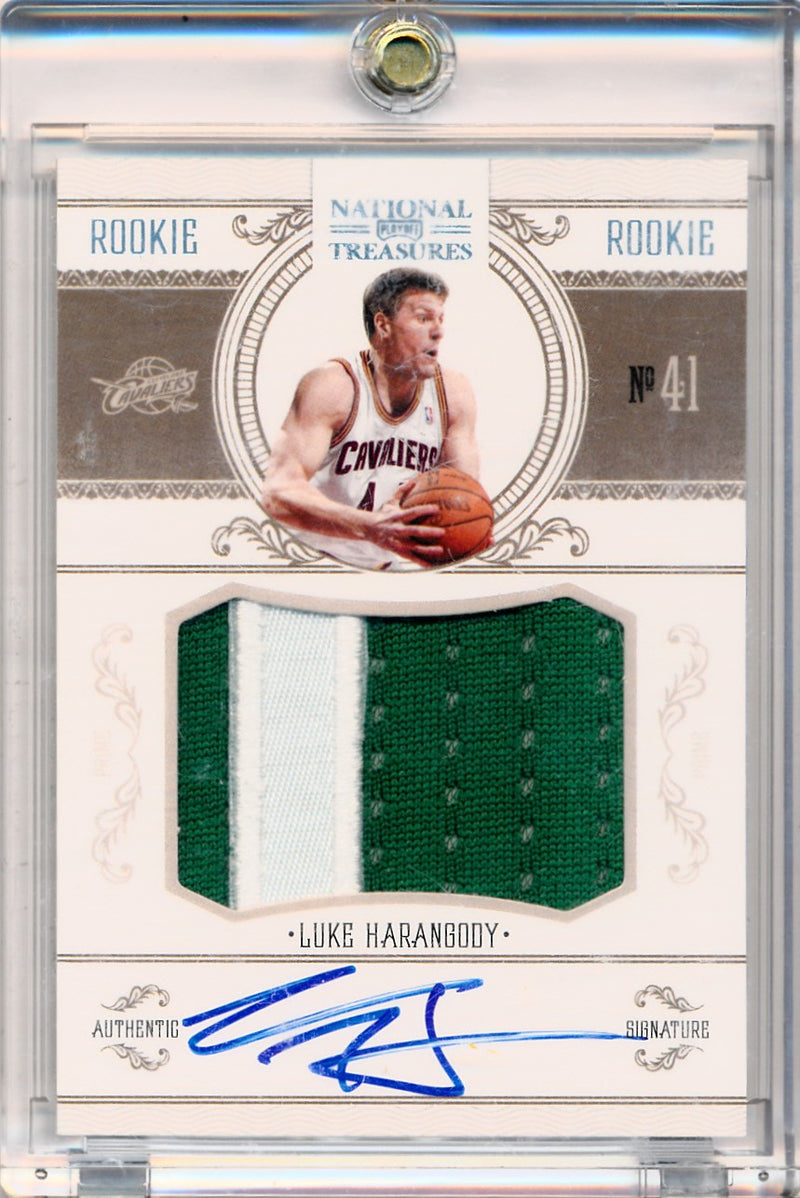 Panini 2010-2011 National Treasures Century Platinum #233  Luke Harangody 1/5