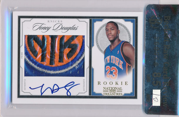 Panini 2009-2010 National Treasures Century Gold #227 Toney Douglas 21/25 / Auto Grade 10