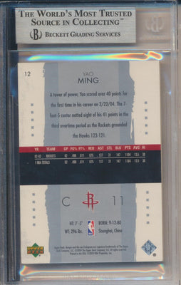 Upper Deck 2003-2004 Exquisite Collection Base #12 Yao Ming 64/225 / BGS Grade 8.5