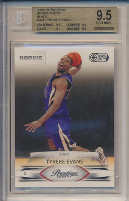 Panini  2009-2010 Prestige Bonus Shots #204 Tyreke Evans 2/10 / BGS Grade 9.5