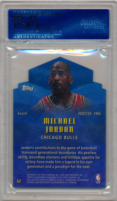 Topps 1997 Generations Refractor #G2 Michael Jordan  / PSA Grade 10