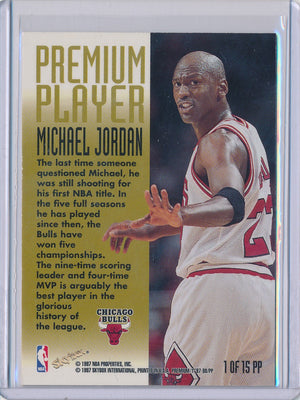 SkyBox 1997-1998 Premium Premium Player #1/15PP Michael Jordan