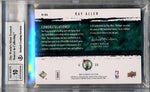 Upper Deck 2009-2010 Exquisite Collection Noble Nameplates #NRA Ray Allen 16/18 / BGS Grade 9 / Auto Grade 10