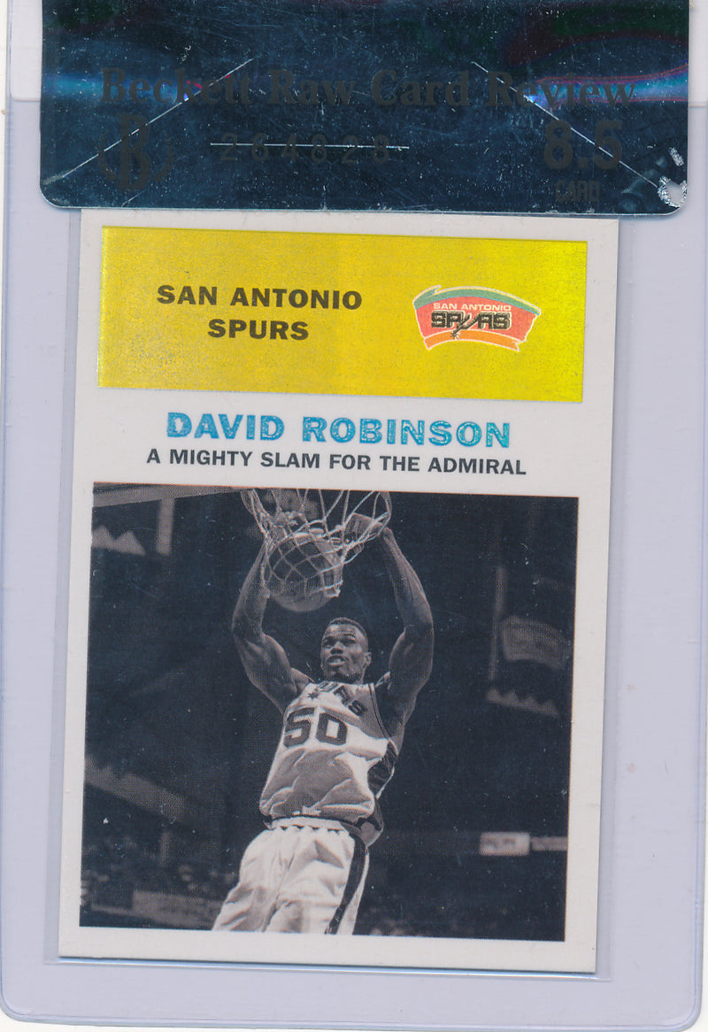 Fleer 1998-1999 Classic 61' A Mighty Slam For The Admiral #50C David Robinson 50/61 / BGS Grade 8.5