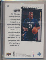 Upper Deck 2009-2010 Exquisite Collection Rookie #61 Hasheem Thabeet 174/225