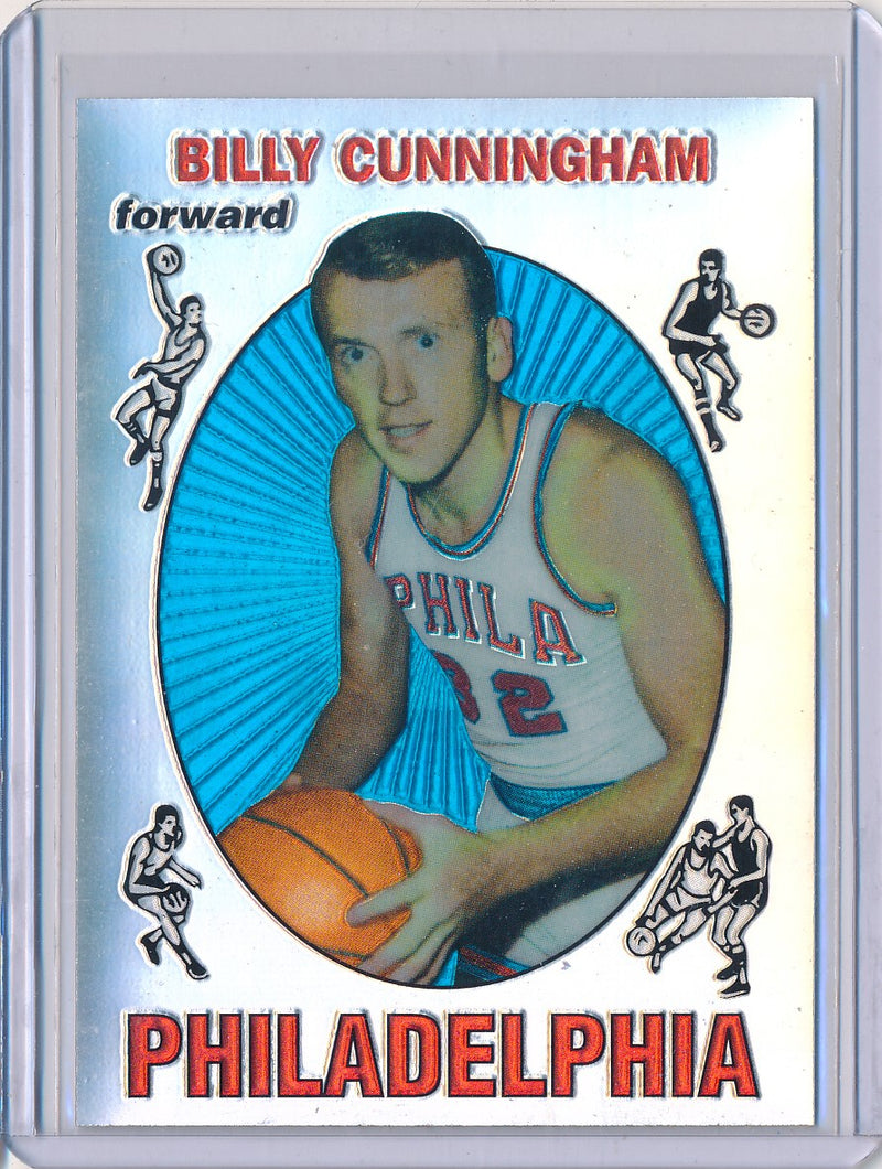 Topps 1996-1997 Finest Reprint Refractor #40 Billy Cunningham