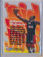 SkyBox 1996-1997 Z-Force Big Men On Court #7/10 Hakeem Olajuwon