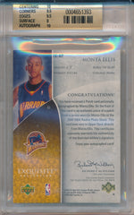 Upper Deck 2005-2006 Exquisite Collection Exquisite Rookie #76-AP Monta Ellis 37/225 / BGS Grade 9.5 / Auto Grade 10