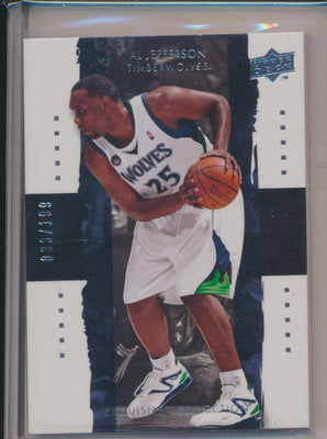 Upper Deck 2009-2010 Exquisite Collection Base #32 Al Jefferson 33/199