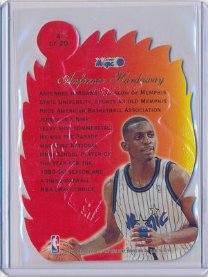 Fleer 1996-1997 Flair Showcase  Hot Shots #4/20 Anfrernee Hardaway