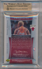 Upper Deck 2004-2005 Exquisite Collection Patches Triple Parallel #E3P-RO Dennis Rodman  / BGS Grade 9.5