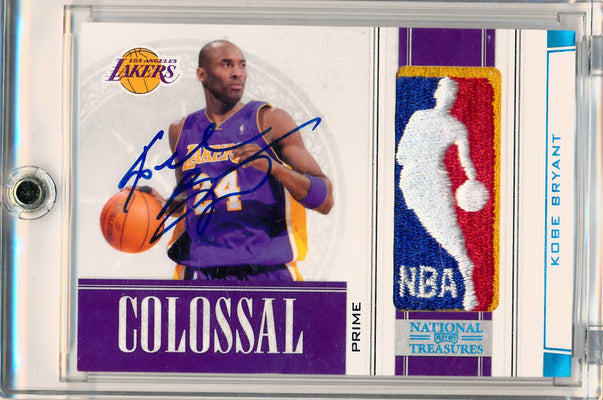 Panini 2009-2010 National Treasures Colossal Logoman Auto Kobe Bryant 1/1