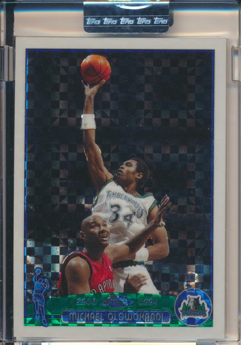Topps  2003-2004 Chrome  X-Fractor #78 Michael Olowokandi 86/220