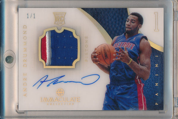 Panini 2012-2013 Immaculate Collection Rookie Card #141 Andre Drummond 1/1