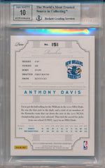 Panini 2012-2013 National Treasures Basketball #151 Anthony Davis 147/199 / BGS Grade 9 / Auto Grade 10