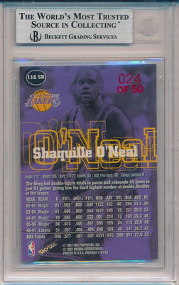 SkyBox 1997-1998 Premium Star Rubies #116SR Shaquille O'neal 24/50 / BGS Grade 8.5