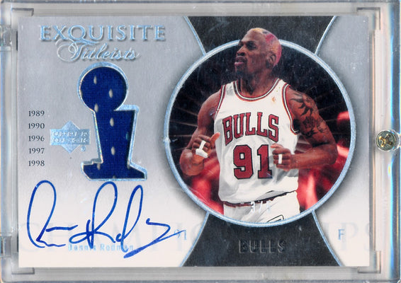 Upper Deck 2004-2005 Exquisite Collection Exquisite Titleists #ET-RO Dennis Rodman 3/5