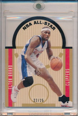 Upper Deck 2003-2004 SE Die Cuts NBA All Stars Black #SE14 Elton Brand 22/25