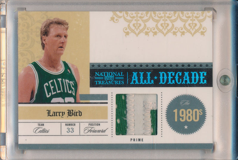 Panini 2010-2011 National Treasures All Decade #9 Larry Bird 4/5