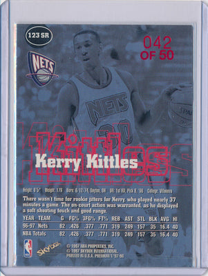 SkyBox 1997-1998 Premium Star Rubies #123SR Kerry Kittles 42/50