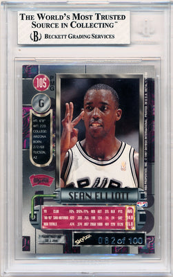 Skybox 1997-1998 Metal Universe Championship Precious Metal Gems Red #105 Sean Elliott 82/100 / BGS Grade 8