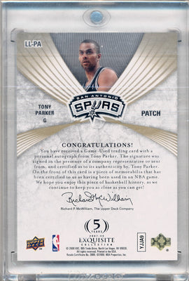 Upper Deck 2007-2008 Exquisite Collection Limited Logos #LLPA Tony Parker 35/50